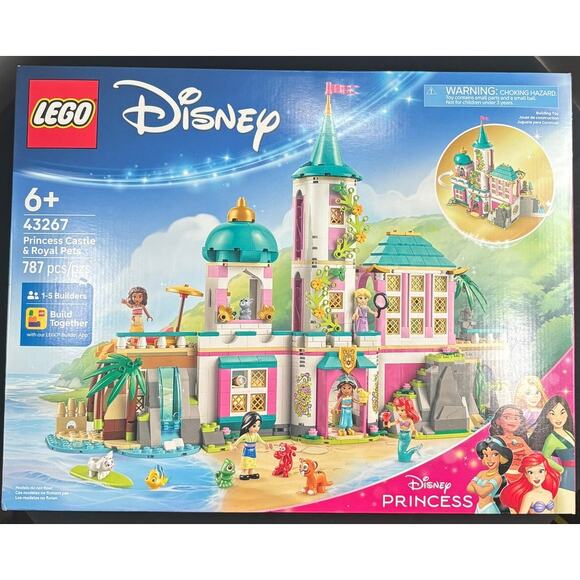 LEGO Disney 43267 Princess Castle & Royal Pets 787 pcs Toy Building Kit - Picture 1 of 6